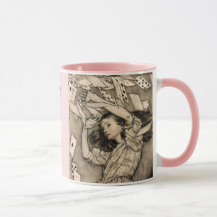 Mug Personnalisé votre nom Vintage Alice au pays des m