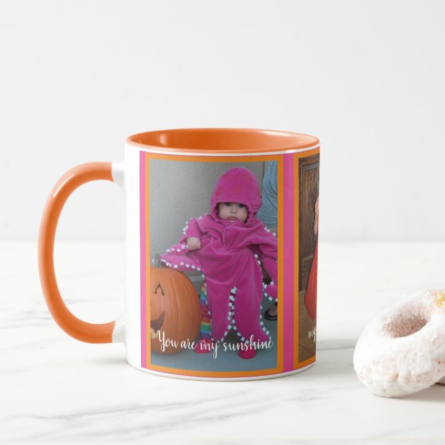 Mug Personnalisé "Vous êtes mon soleil" Happy Modèle p (Avec donut)