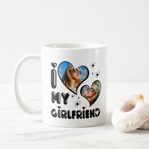 Mug Personnalisée 2 Photo J'aime ma petite amie