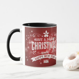 Mug Personnalisée avec les voeux Joyeux Noël Photo