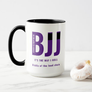 Mug Personnalisée BJJ Way I Roll Jiu Jitsu Purple Belt