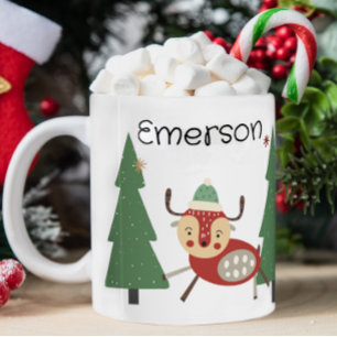 Mug personnalisée de Noël de l'enfant