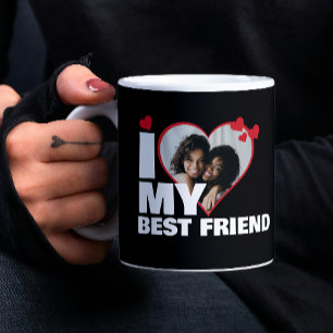 Mug Personnalisée J'aime mon meilleur ami Photo de coe