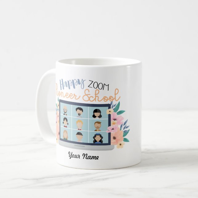 Mug Personnalisée JW Happy Zoom Pioneer School 2022 Co (Devant gauche)