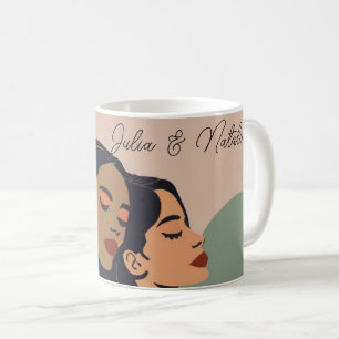 Mug Personnalisée lesbienne Abstraite