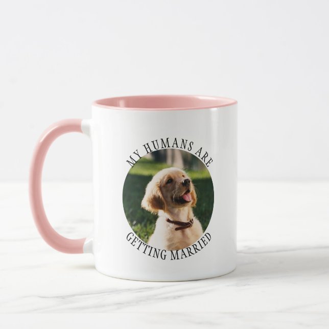 Mug Personnalisée, Mes Humains Se Marient Engagem (Gauche)