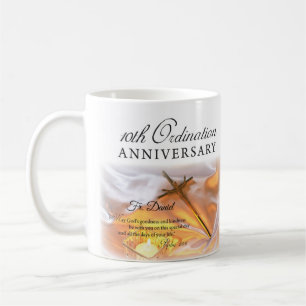 Mug Personnaliser, 10e anniversaire d'ordination, Croi