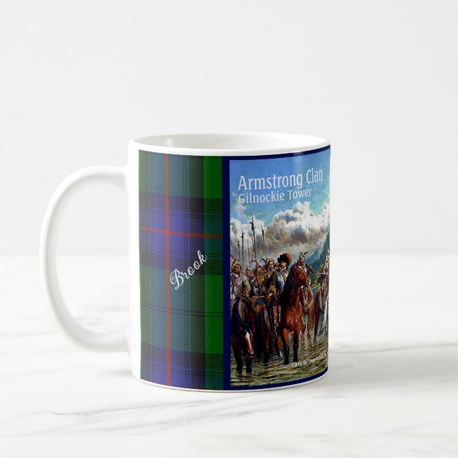 Mug Personnaliser Armstrong Scottish Clan Castle Tarta (Gauche)