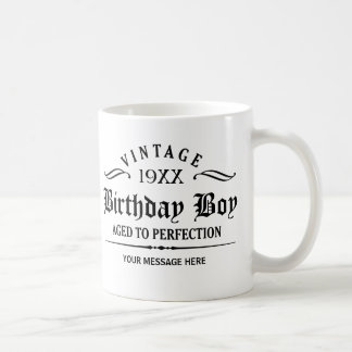 Mug Personnaliser Black Gothic Script drôle Anniversai