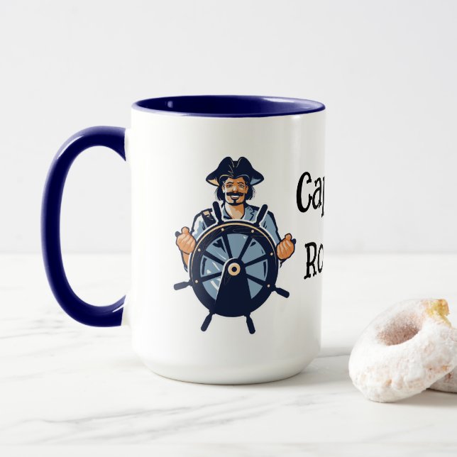 Mug Personnaliser Capitaine  (Avec donut)