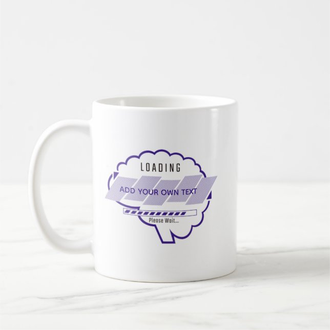 Mug Personnaliser Chargement, Nom, Chargement du cerve (Gauche)