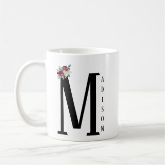 Mug Personnaliser créer votre nom muet, blanc et noir