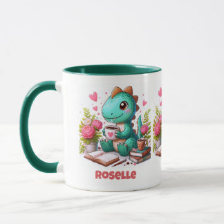Mug Personnaliser Cute Dinosaur Avoir du café