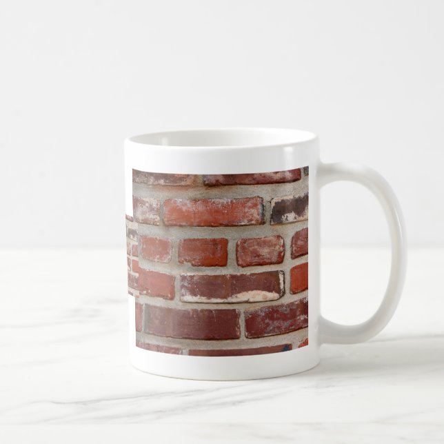 Mug Personnaliser de texture de brique de mur de (Droite)