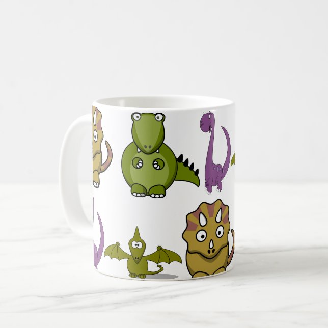 Mug Personnaliser Dinosaur Enfants (Devant gauche)