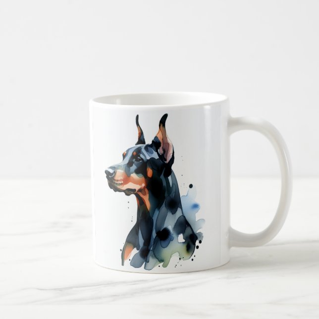 Mug Personnaliser Doberman Pincher Mignon (Droite)