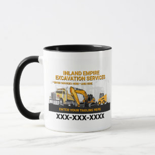 Mug Personnaliser Excavation Générale Entrepreneur Con