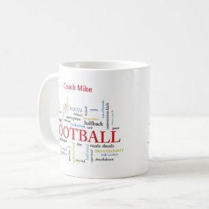 Mug Personnaliser, Football Coach Merci en mots