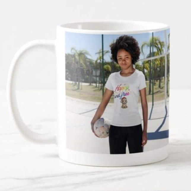 Mug personnaliser joyeux noël Chien heureux et libre (Créateur téléchargé)