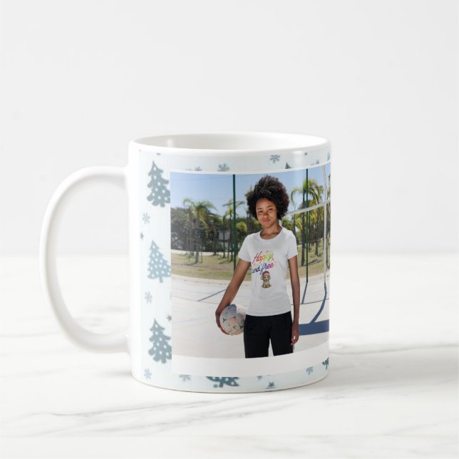 Mug personnaliser joyeux noël Chien Heureux et Libre (Gauche)