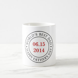 Mug Personnaliser la date personnalisable - Bonne Fête