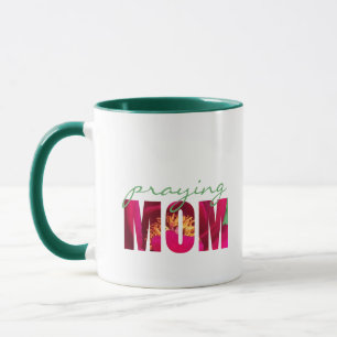 Mug Personnaliser la note "Payer maman" Floral Christi