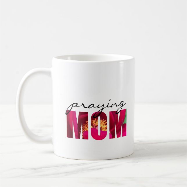 Mug Personnaliser la note "Payer maman" Floral Christi (Gauche)