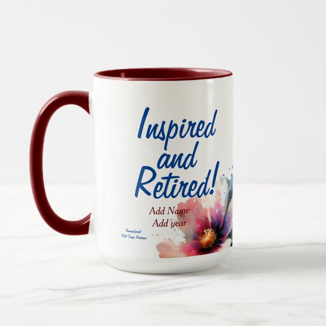 Mug Personnaliser le cadeau moderne inspiré et à la re (Gauche)