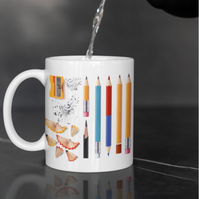 Mug Personnaliser le crayon, Retourner à l'école (Créateur téléchargé)