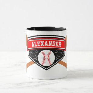 Mug Personnaliser le joueur de baseball