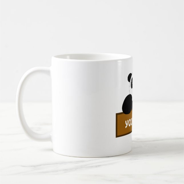 Mug personnaliser le nom du panda (Gauche)