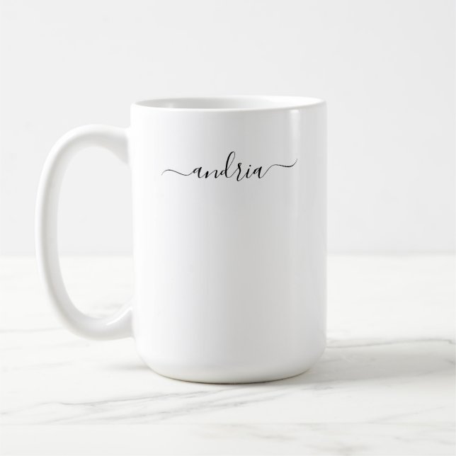 Mug Personnaliser le nom en écriture noire (Gauche)