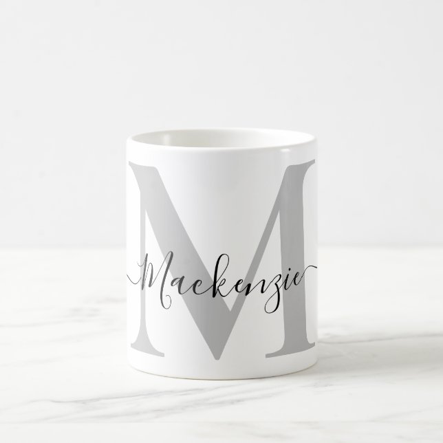 Mug Personnaliser le nom initial du monogramme (Centre)