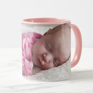 Mug Personnaliser le texte personnalisé bébé photo Caf