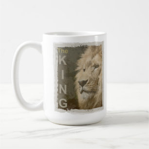 Mug Personnaliser Lion Tête Animal King Élégant tendan