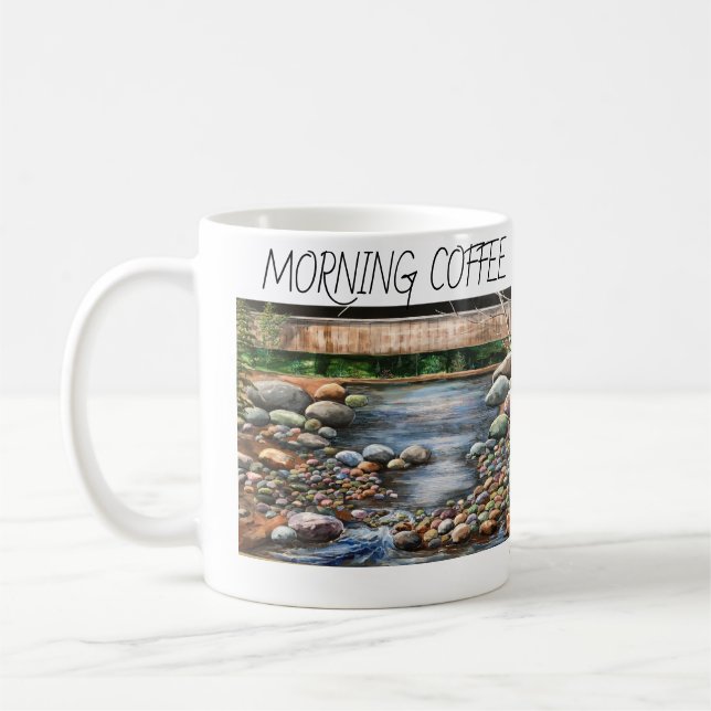 Mug Personnaliser/Moderne Peinture Brook Matin (Gauche)