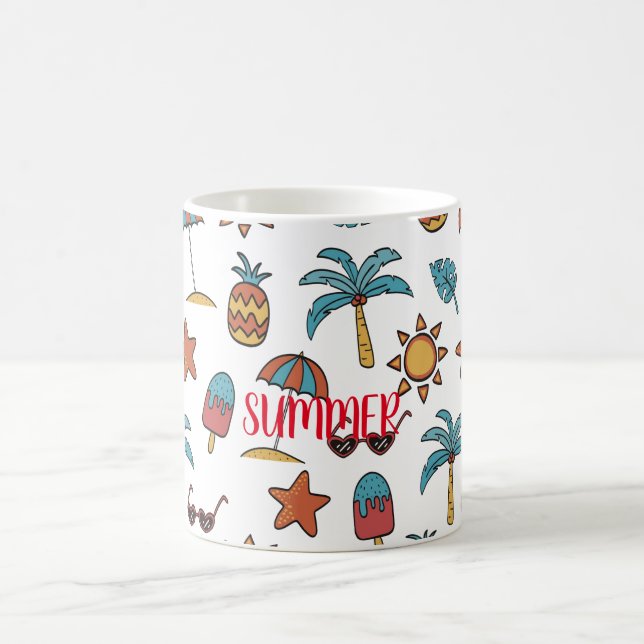 Mug Personnaliser Motif d'été (Centre)