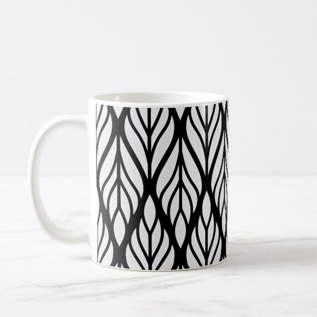 Mug Personnaliser Motif feuille blanche (Gauche)
