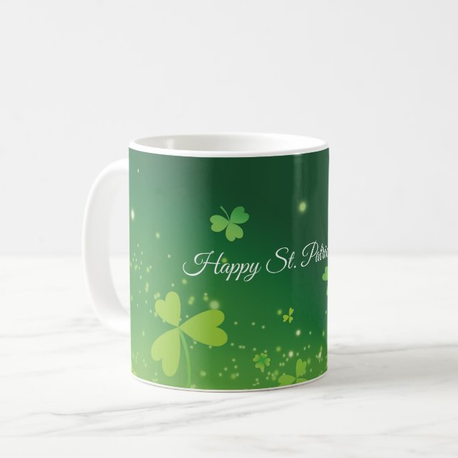 Mug Personnaliser Nom Et Photo St. Patrick's Day Green (Devant gauche)