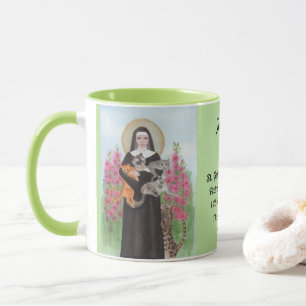 Mug Personnaliser Patron Saint of Cats Gertrude Coffee