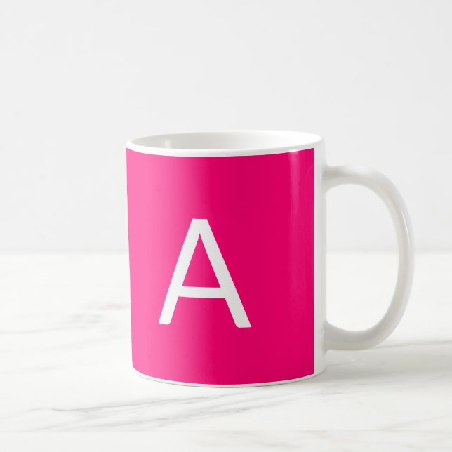 Mug Personnaliser, personnaliser monogramme initial ro (Droite)