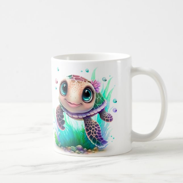 Mug Personnaliser Personnaliser Turtle Photo Turtle Ci (Droite)