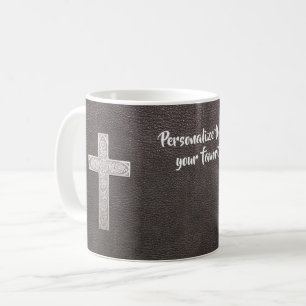 Mug Personnaliser Psalm Verse Christian Metal Cross