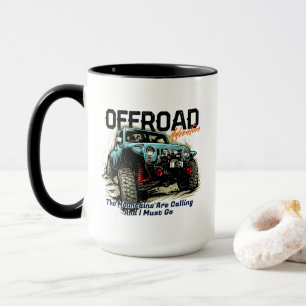 Mug Personnaliser Quatre Roues Motrices Les Montagnes 