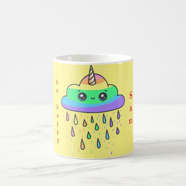 Mug Personnaliser Rainbow Cloud Unicorn (Centre)