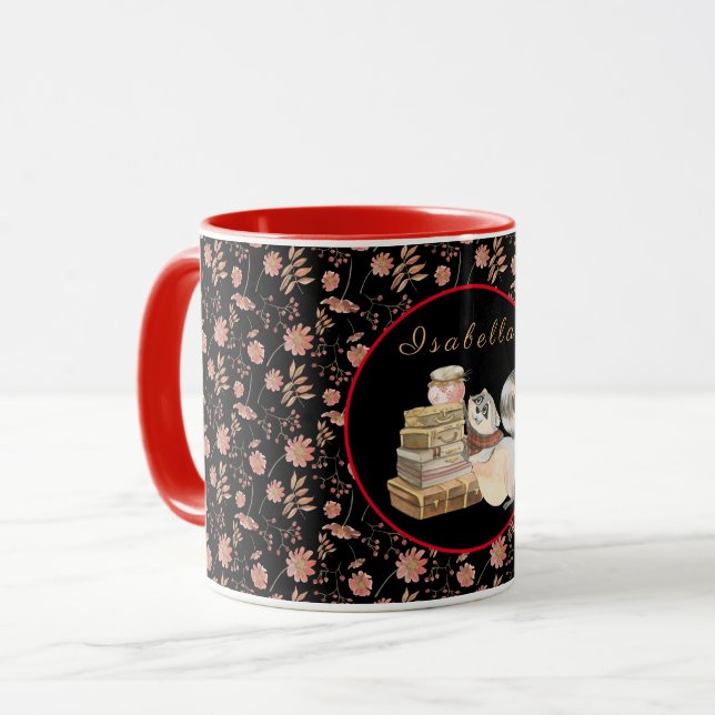 Mug Personnaliser Sweet Raccoon Texte et couleur (Devant gauche)