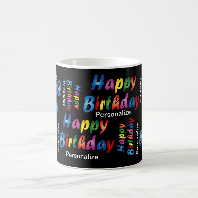 Mug Personnaliser un joyeux anniversaire (Centre)