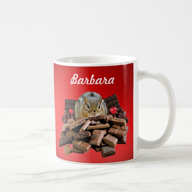 Mug Personnaliser Valentine ou Chipmunk au chocolat le (Droite)