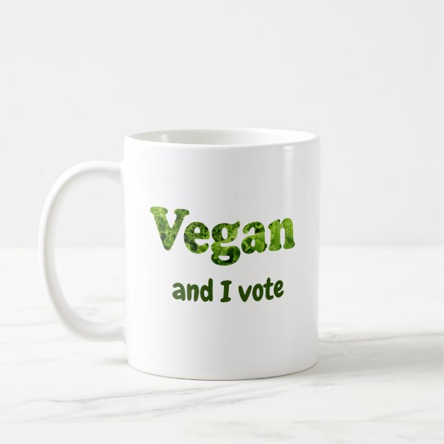 Mug Personnaliser Vegan Activist Voter (Gauche)