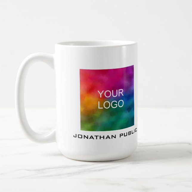 Mug Personnaliser votre entreprise Logo Ajouter un nom (Gauche)